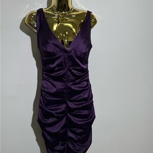 Rubber Ducky Productions, Inc. Deep Purple Mini Dress